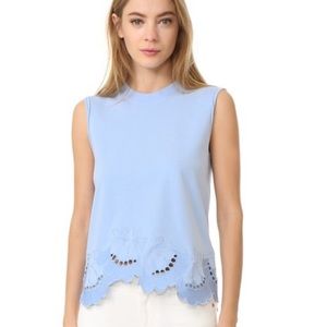 Victoria Victoria Beckham Embroidered Muscle Tank